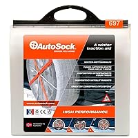 697 Snow Socks for Car, SUV, & Pickup - Better Alternative to Tire Chains (Pack of 2)