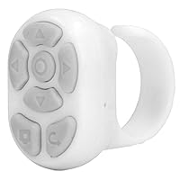 Remote Page Turner, Practical Phone Holder Design Finger Remote Control Type C for Home (White)
