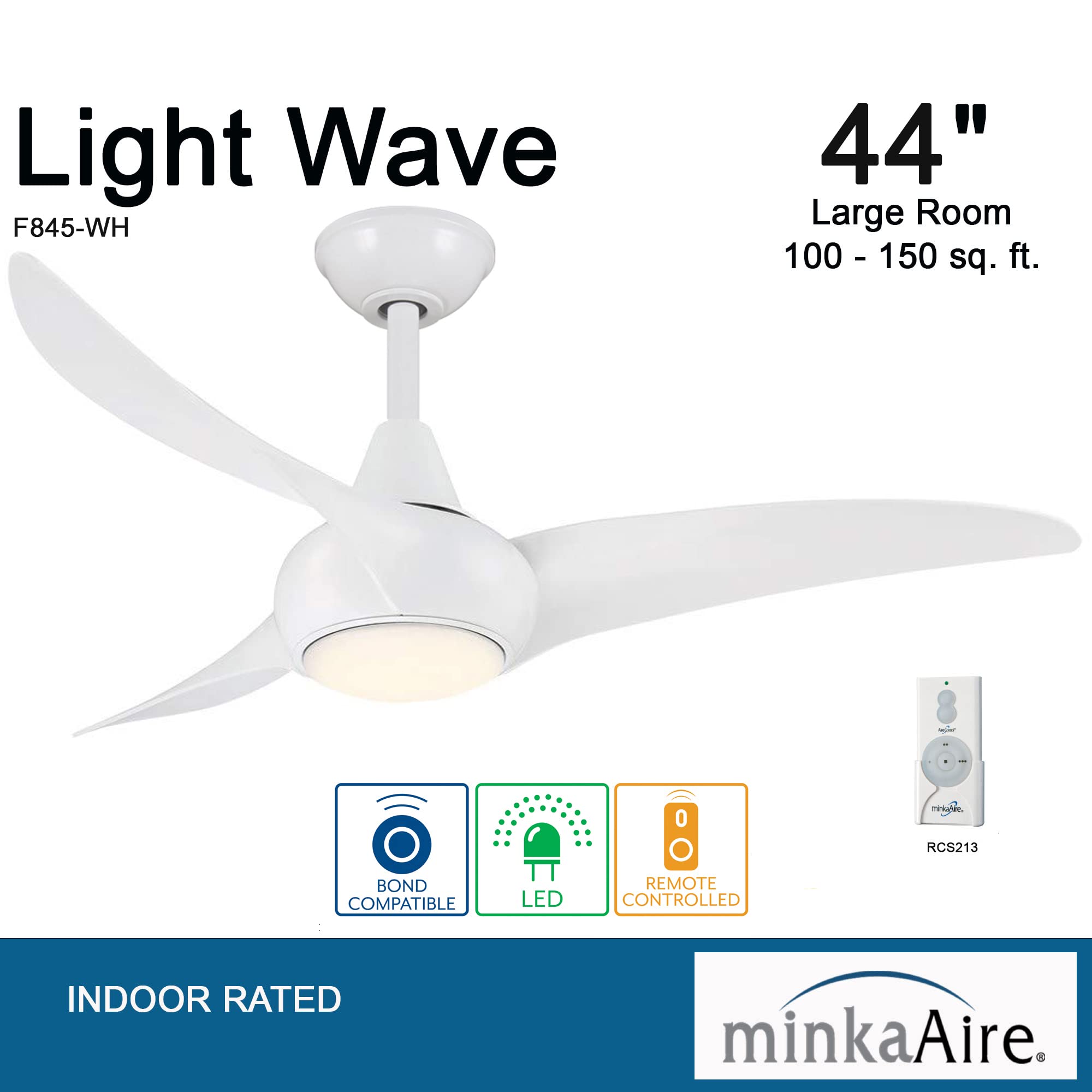 MINKA-AIRE F845-WH Light Wave 44