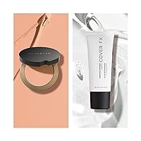 COVERFX Total Cover Cream Full Coverage Cream Foundation, L2 + Gripping Makeup Primer