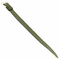 18mm Milano WB Sport Strap Wrap Thin Nylon Buckle Olive Green Replacement Watch Band E 18O