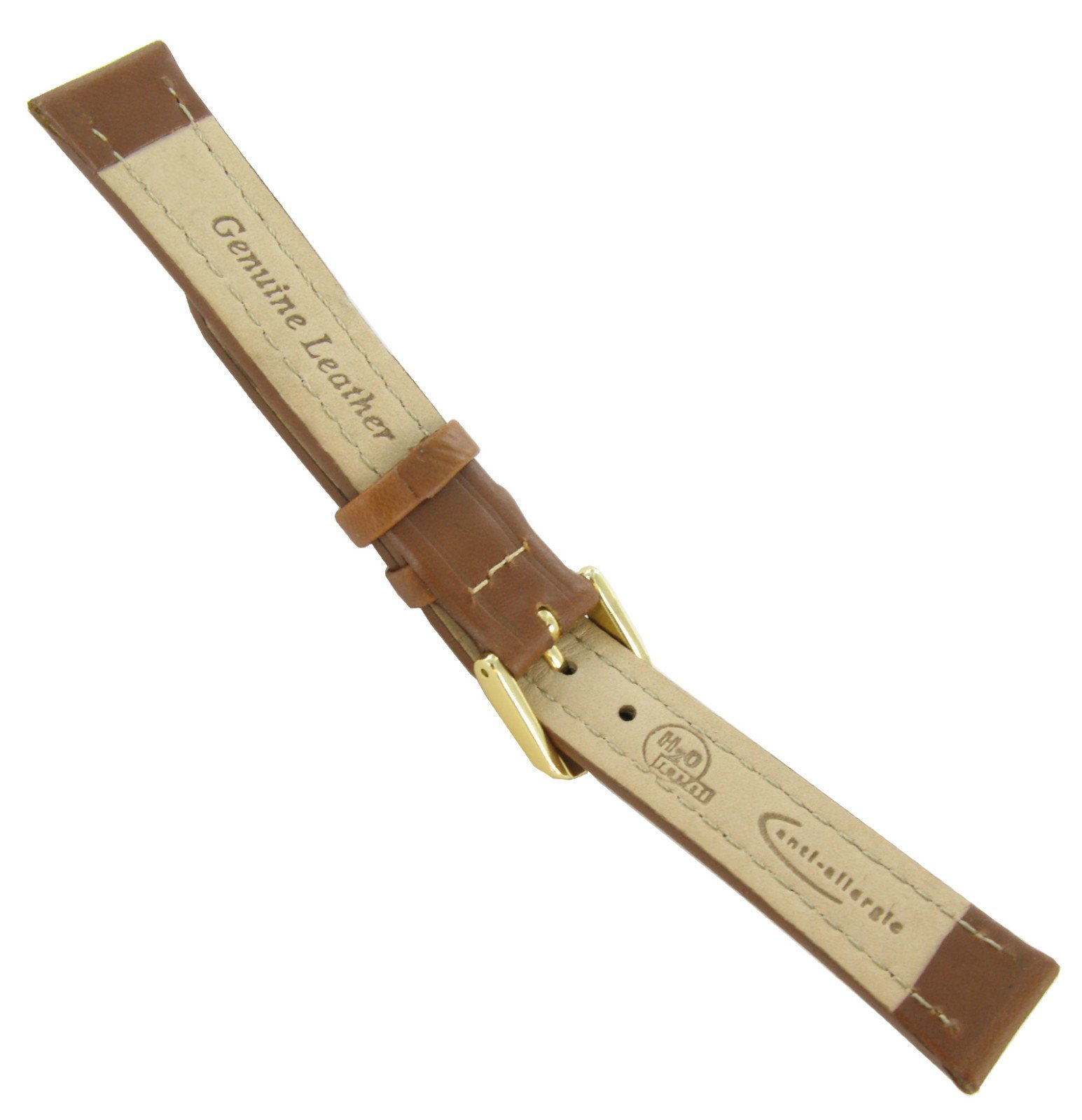 12mm Speidel Water Resistant Bounty Leather Tan Brown Watch Band Strap Regular