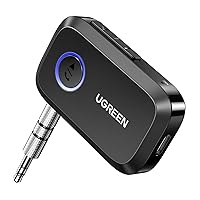 UGREEN Aux to Bluetooth 5.0 Adapter Bundle with Bluetooth 5.3 Car Adapter