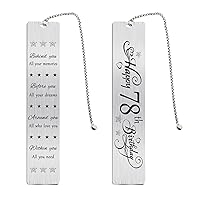 Happy 78th Birthday Gifts for Women Men, 78 Year Old Birthday Bookmark, Female 78 Yr Old Bday Card Gift Ideas, 1945 Birthday Book Mark for Woman Man, 78th Birthday Decorations, 78 th Bd Present