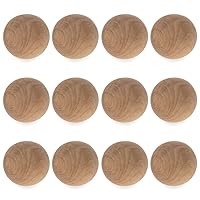 12 Unfinished Unpainted Wooden Balls for Craft DIY 1.5 Inches
