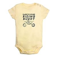 Daddy's Future Motocross Riding Buddy Funny Rompers Newborn Baby Bodysuits Infant Jumpsuits Outfits Clothes