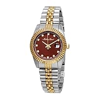 Mathey-Tissot Rolly III Crystal Brown Dial Ladies Watch D810BM