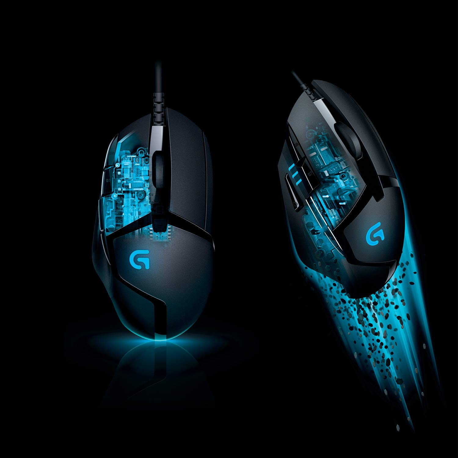 Logitech G402 Optical Gaming Mouse Hyperion Fury USB 8 Buttons, 910-004067 (Hyperion Fury USB 8 Buttons)