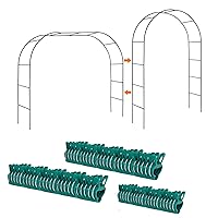 Garden Arch with Garden Clips, Garden Arbor Pergola for Indoor Outdoor,Plant Support for Lawn Garden Various Climbing Plants