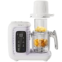 Baby Food Maker, Multifunction Baby Food Processor Chopper Grinder, Baby Food Steamer and Puree Blender in-One, with Bottle Warmer, Auto Cooking & Grinding with Touch Control Panel&Self Cleans