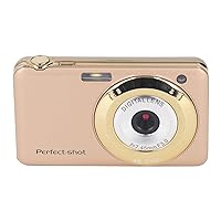 Digital Camera, AntiShake 2.7in Portable Digital Camera 8X Digital Zoom 750mAh High Resolution (Gold)