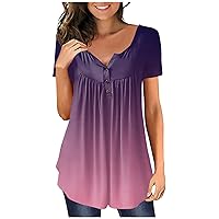 Cute Tops for Women Cute Tops for Women Womens Blouses and Tops Dressy Western Shirts for Women Black Tops for Women Going Out Black History Shirts for Women Pink Tops for Purple M