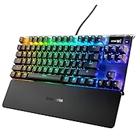 SteelSeries Apex 7 TKL - Mechanical Gaming Keyboard - OLED Display - Brown Switches - American (QWERTY) Layout