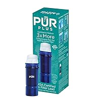 PUR PLUS Lead Reducing Water Pitcher and Dispenser Replacement Filter 1-Pack, NSF and WQA Certified – Compatible with all PUR and Beautiful by PUR Pitchers and Dispensers, Blue, PPF951K1