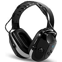 Muffpro Bluetooth Hearing Protection Ear Protection, NRR 25 dB Noise Canceling Earmuffs for Snowblowing, Mowing, Construction