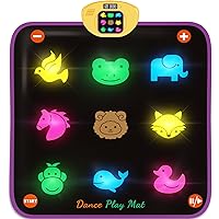 Pafolo 2022 Upgraded Dance Mat - Light Up Dance Mat, Dance Mat for Kids, Electronic Music Dance Mat Toy with LED Lights, 5 Game Modes, Christmas Birthday Gifts for 3 4 5 6 7 8 9+ Year Old Girls