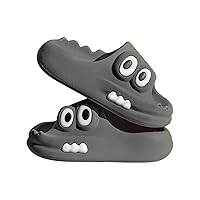 Kids Toddler Boys Girls Big Eyes Dinosaur Shower Slippers Summer Thick Bottom Non Slip Quick Drying Water Shoes