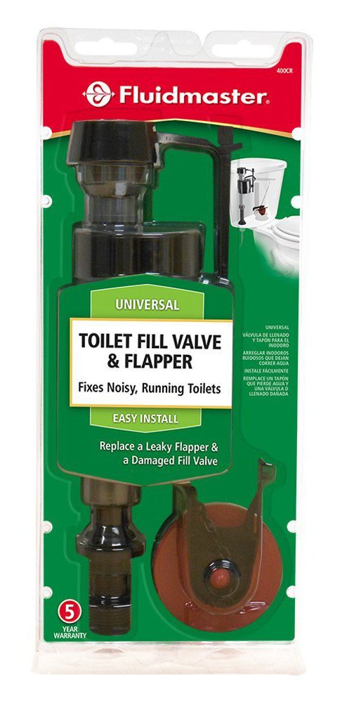 Fluidmaster 400CRP14 Fill Valve and 2-inch Flapper Repair Kit (Pack of 1)