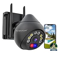 VSTARCAM 4MP Security Camera Outdoor/Home, 2.5K HD Wireless WiFi Surveillance Cameras with 360° View, PTZ, Motion&Siren, 2-Way Audio,Night Vision,Waterproof