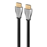 Rocketfish 4K UltraHD/HDR in-Wall Rated HDMI Cable - HDMI Cable Supports 4k Ultra HD & Dolby Atmos - Premium Cable for HDR & Quality Audio - Premium & Durable Black HDMI Cable - 12'