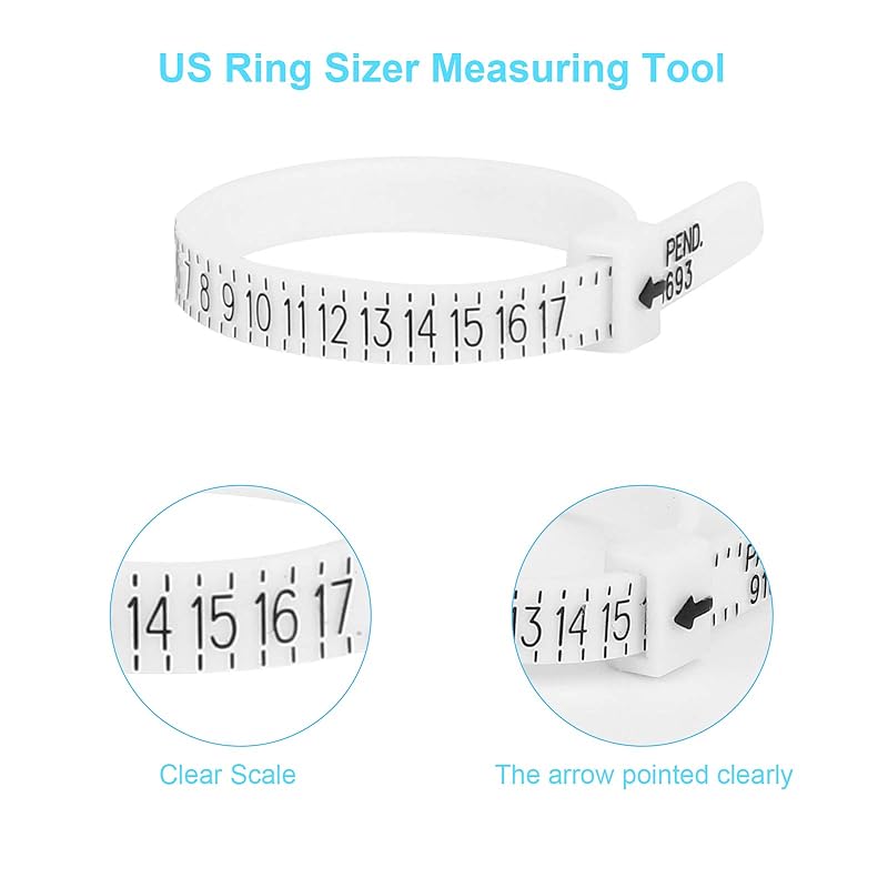 UUBAAR Ring Sizer Measuring Tool, Aluminum Ring Mandrel, 27 Pcs Premium Metal Ring Measurement Tool, Mens Womens Finger Gauge, 4 Sizes Ring Stick, 4 Pcs