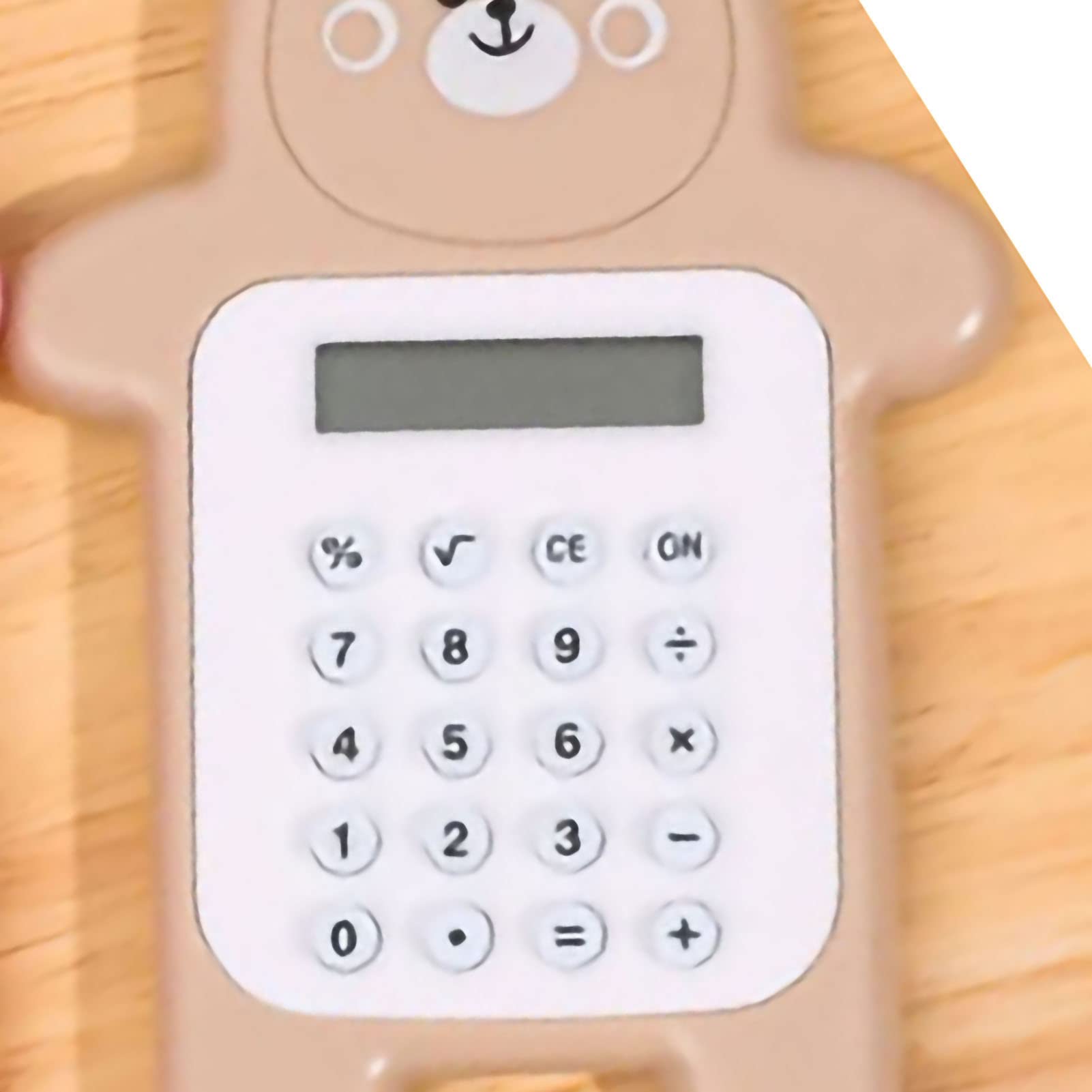 Portable Cute Bear Style 8 Digit Calculator Mini Cartoon Calculator with Rubber Buttons,Student Calculator, Student Calculator, Portable Cute Bear Style 8 DigCute Caculatators Caculatator Studen