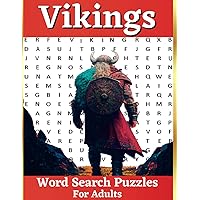 Vikings Word Search Puzzles for Adults: Word Search Book For Adults Large Print