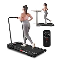 FYC Under Desk Treadmill - Walking Pad 2 in 1 Folding Treadmill Desk Workstation for Home 300LBS Weight Capacity 3.5HP, Free Installation Foldable Compact Electric Running Machine for Office