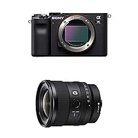 Sony Alpha 7C Full-Frame Mirrorless Camera - Black with Sony FE 20mm F1.8 G Full-Frame Large-Aperture Ultra-Wide Angle G Lens, Model: SEL20F18G