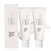 Face Sunscreen Korean Relief Sun Rice Probiotics Spf 50+,2PCS Sunscreen Korean Skin Care Sunscreen PA+++ for All Skin Type,Nourishing Non-Greasy Protector Solar Coreano