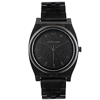 Women's Unseen Limited Edition 38mm Black Wooden Band & Case Quartz Analog Watch ABYSS