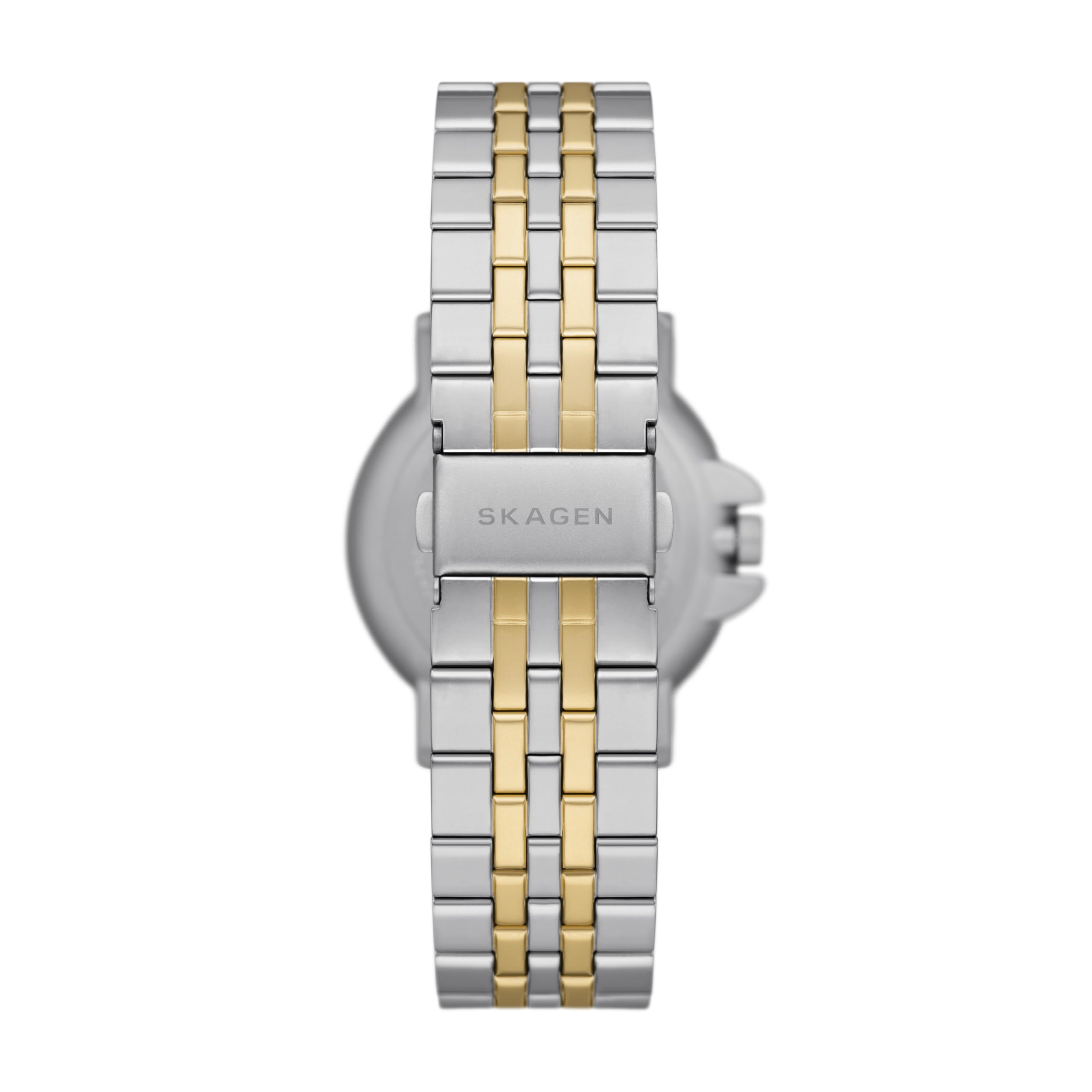 Skagen Men's Signatur Sport Three-Hand Date Silver and Gold Two-Tone Stainless Steel Bracelet Watch (Model: SKW6921)