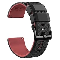Ritche Silicone Watch Bands 18mm 20mm 22mm 24mm Quick Release Rubber Watch Bands for Men, Valentine's day gifts for him or her