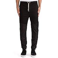 Zanerobe Men's Sureshot Mixed Leather Jogger Pant