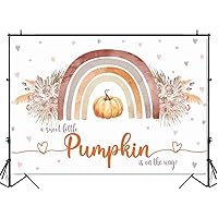 Pumpkin Baby Shower Backdrop for Fall Baby Shower Party Decorations Little Pumpkin is on The Way Banner Thanksgiving Baby Shower Background Photo Booth Studio Vinyl 7x5ft