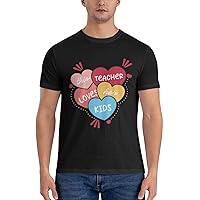 Men's Cotton T-Shirt Tees, Valentine You are My Love Graphic Fashion Short Sleeve Tee S-6XL