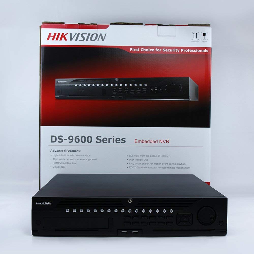 Hikvision DS-9664NI-I8 64 Channel 4K NVR,Plug And Play Black (Renewed)
