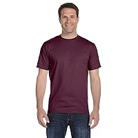 Hanes Heavyweight 100% ComfortSoft Cotton T-Shirt, Maroon, Small