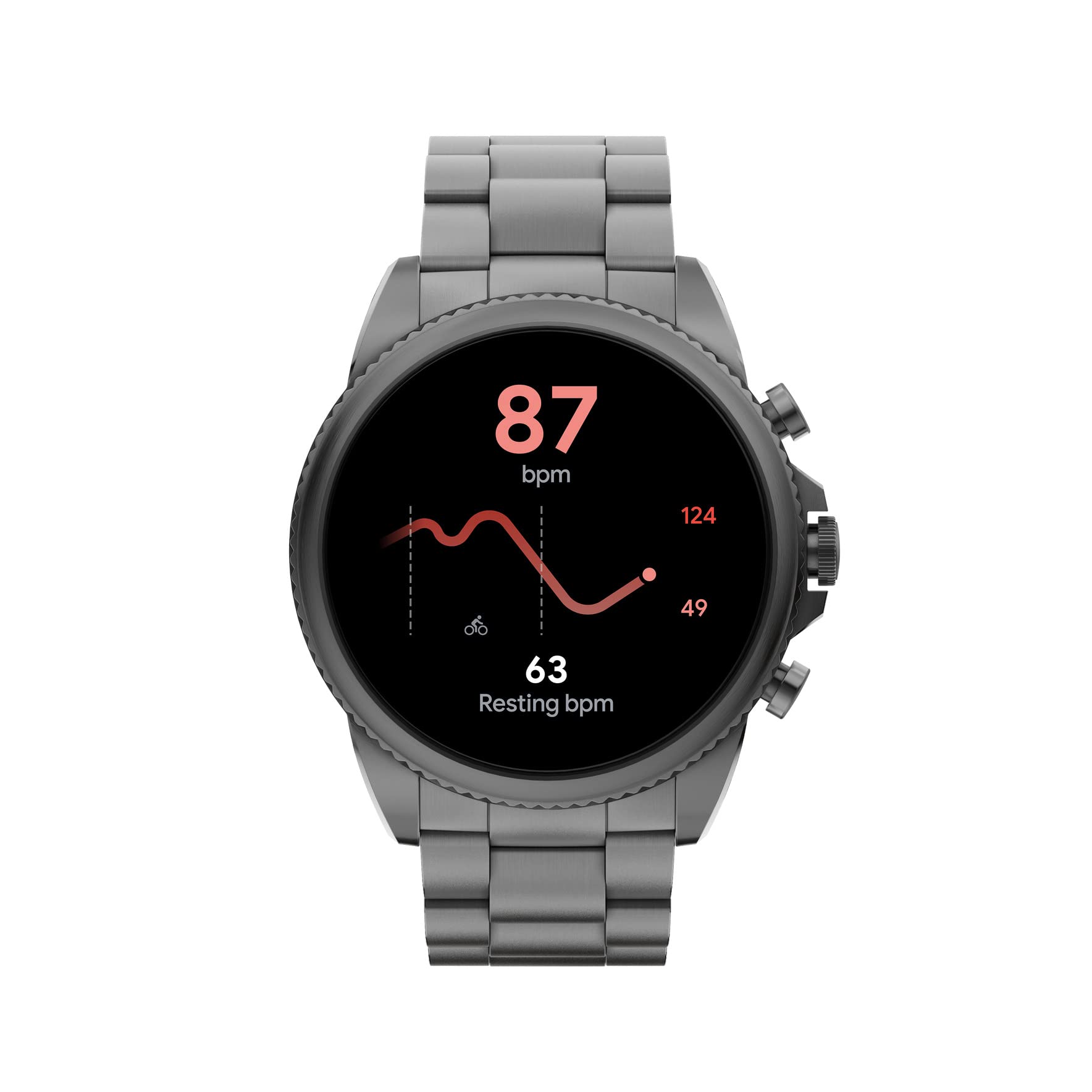 Fossil Men's Gen 6 44mm Touchscreen Smart Watch with Alexa Built-In, Fitness Tracker, Sleep Tracker, Heart Rate Monitor, GPS, Speaker, Music Control, Smartphone Notifications
