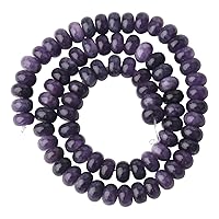 Natural Stone Beads 1 Strand 15 Inches, Abacus Shape Gemstone Beads 5mm x 8mm Large Hole Loose Stone Beads for Jewellery Making