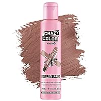 Crazy Color Hair Dye - Vegan and Cruelty-Free Semi Permanent Hair Color - Temporary Dye for Pre-lightened or Blonde Hair - No Peroxide or Developer Required (ROSE GOLD)
