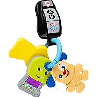 Laugh & Learn Baby to Toddler Toy Play & Go Keys with Lights & Music for Pretend Play Ages 6+ Months