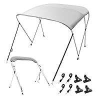 VEVOR 3 Bow / 4Bow Bimini Top Boat Cover, 900D Polyester Canopy with 1