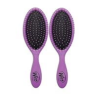 Wet Brush Detangling Hair Brush - Purple - 2 Pack Detangler - Comb for Women, Men & Kids - Wet or Dry – Removes Knots and Tangles, Best for Natural, Straight, Thick & Curly Hair – Pain Free