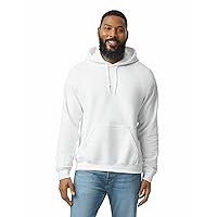 Gildan Adult Fleece Hoodie Sweatshirt, Style G18500, Multipack, White (1-Pack), 2X-Large
