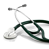 ADC 600DG Adscope Model 600 Platinum Series Cardiology Stethoscope with Tunable AFD Technology, Dark Green