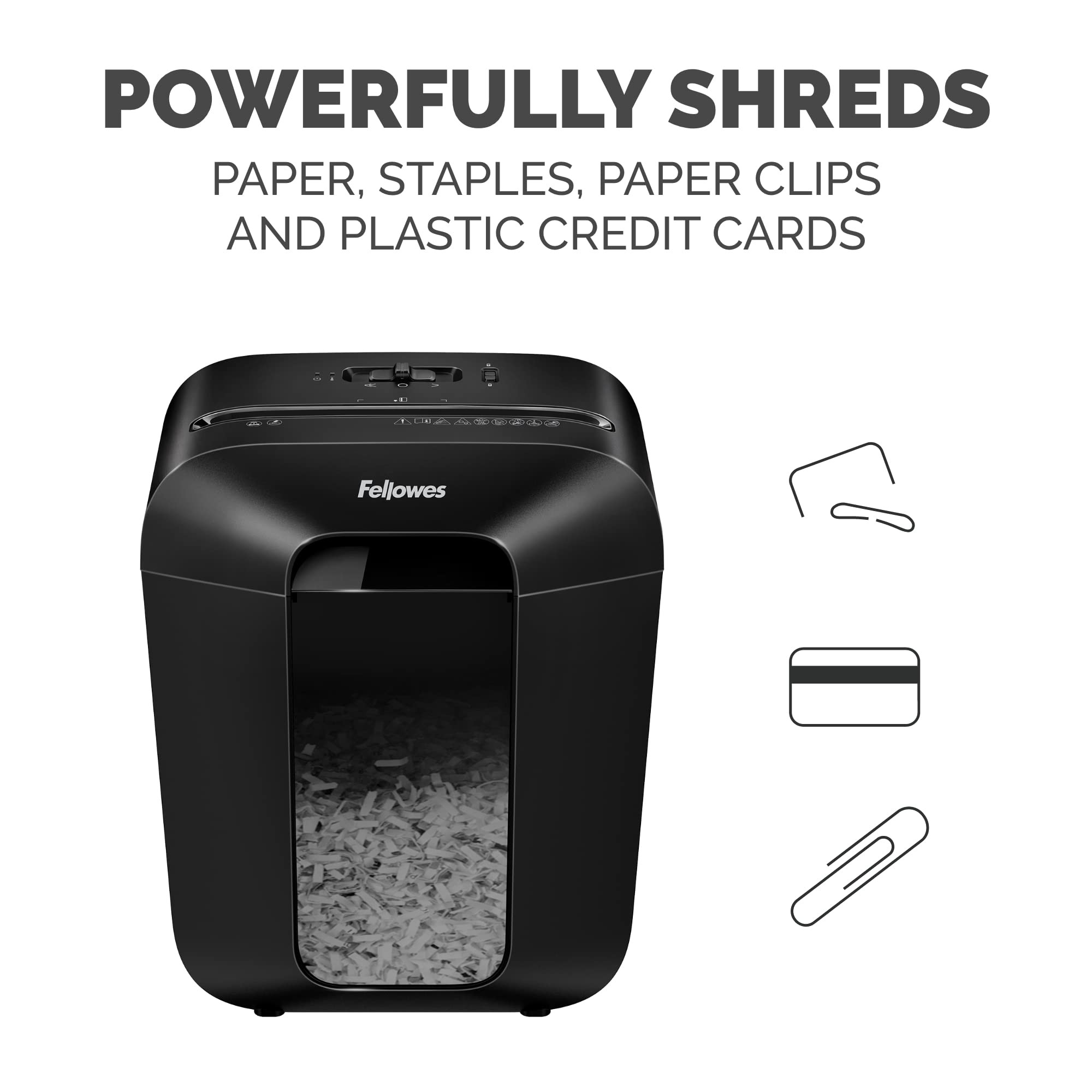 Fellowes LX50-DB 9-Sheet Cross-Cut Household Paper Shredder
