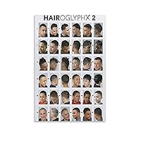 Posters Men's Haircut Poster Barber Store Poster Hair Salon Haircut Poster Canvas Wall Art Prints for Wall Decor Room Decor Bedroom Decor Gifts 16x24inch(40x60cm) Unframe-Style