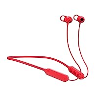 Skullcandy Jib+ In-Ear Wireless Earbuds, 6 Hr Battery, Microphone, Works with iPhone Android and Bluetooth Devices - Red