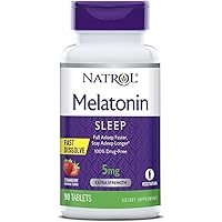 Melatonin 5 mg Fast Dissolve Sleep Support Tablet - 90 per Pack - 2